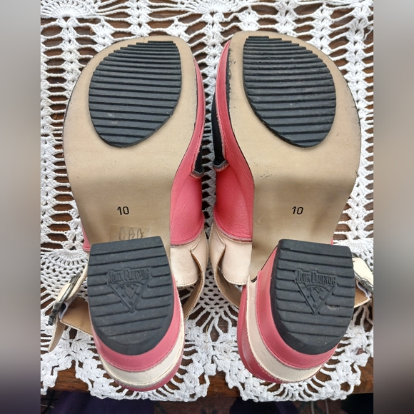 Pink, Grey, Cream Fluevog Sandals - Picture 3 of 8